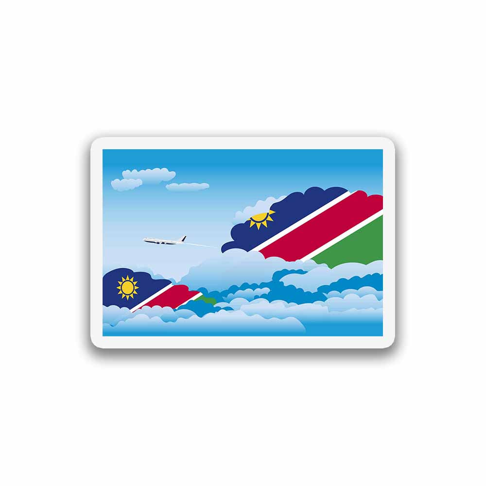 Namibia Airplane Day Clouds Sticker & Magnet
