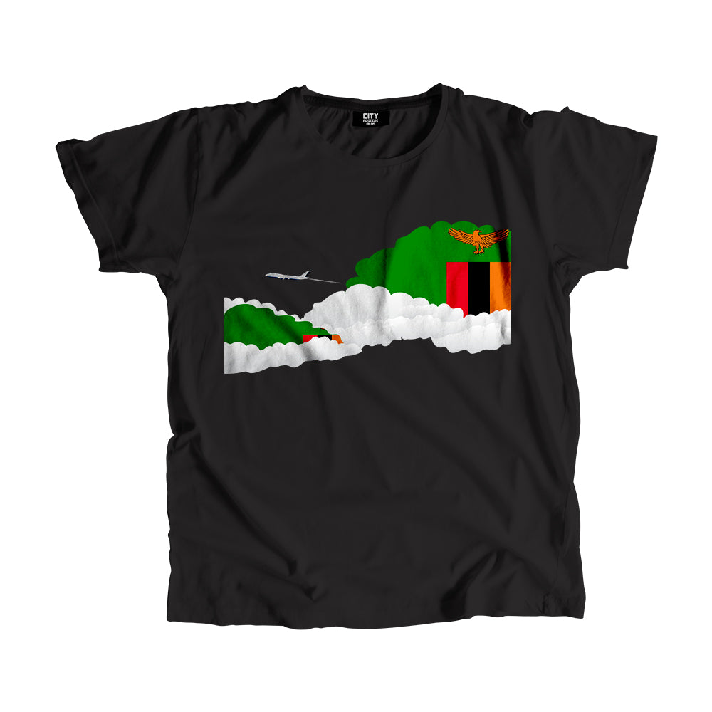 Zambia Day Clouds Men Unisex T-Shirt