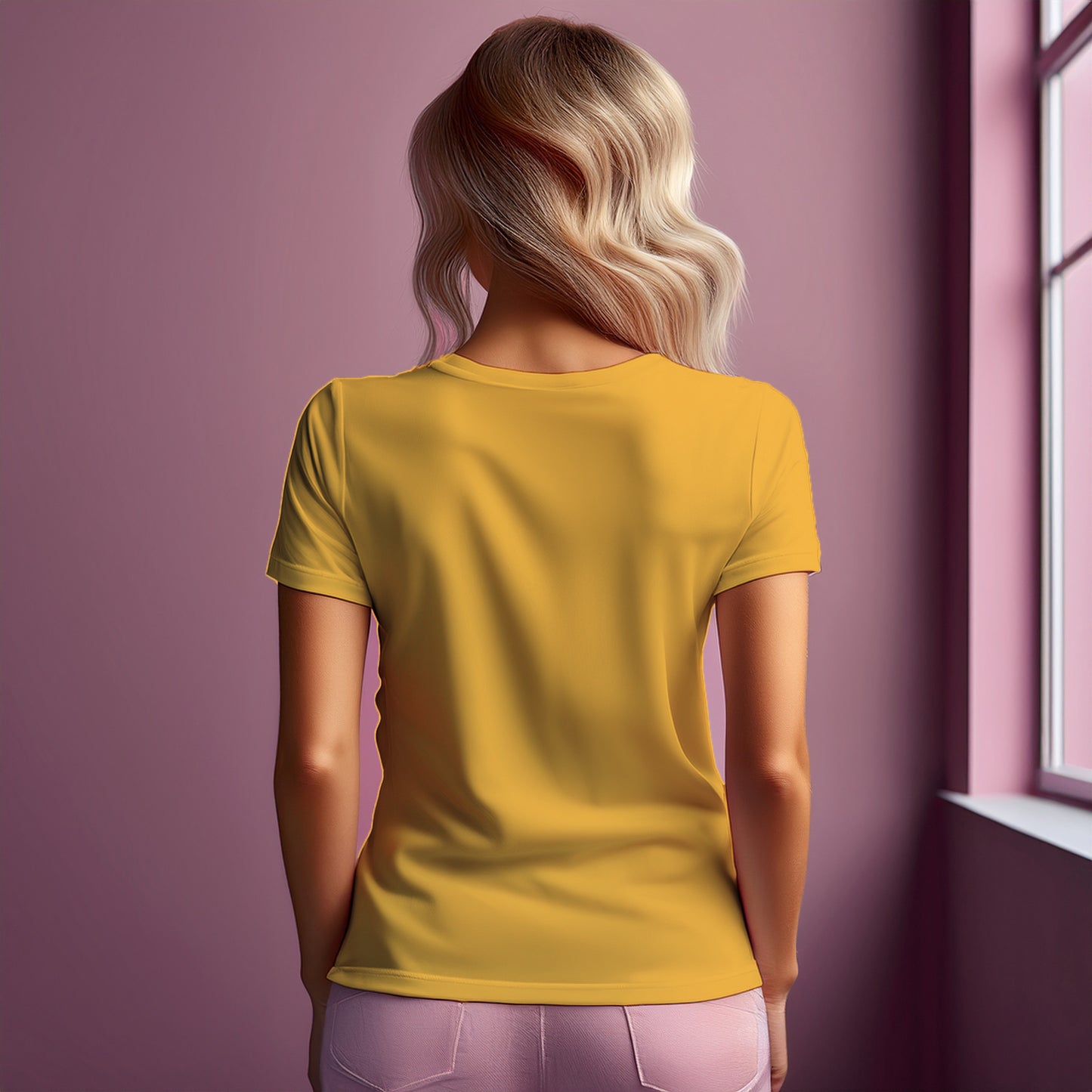 16 Number Women T-Shirt (Golden Yellow)