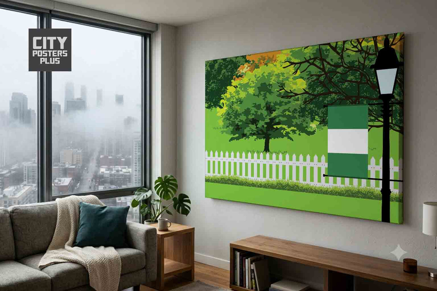 Nigeria Home Town Trees Landscape Canvas Wrapped Wall Art