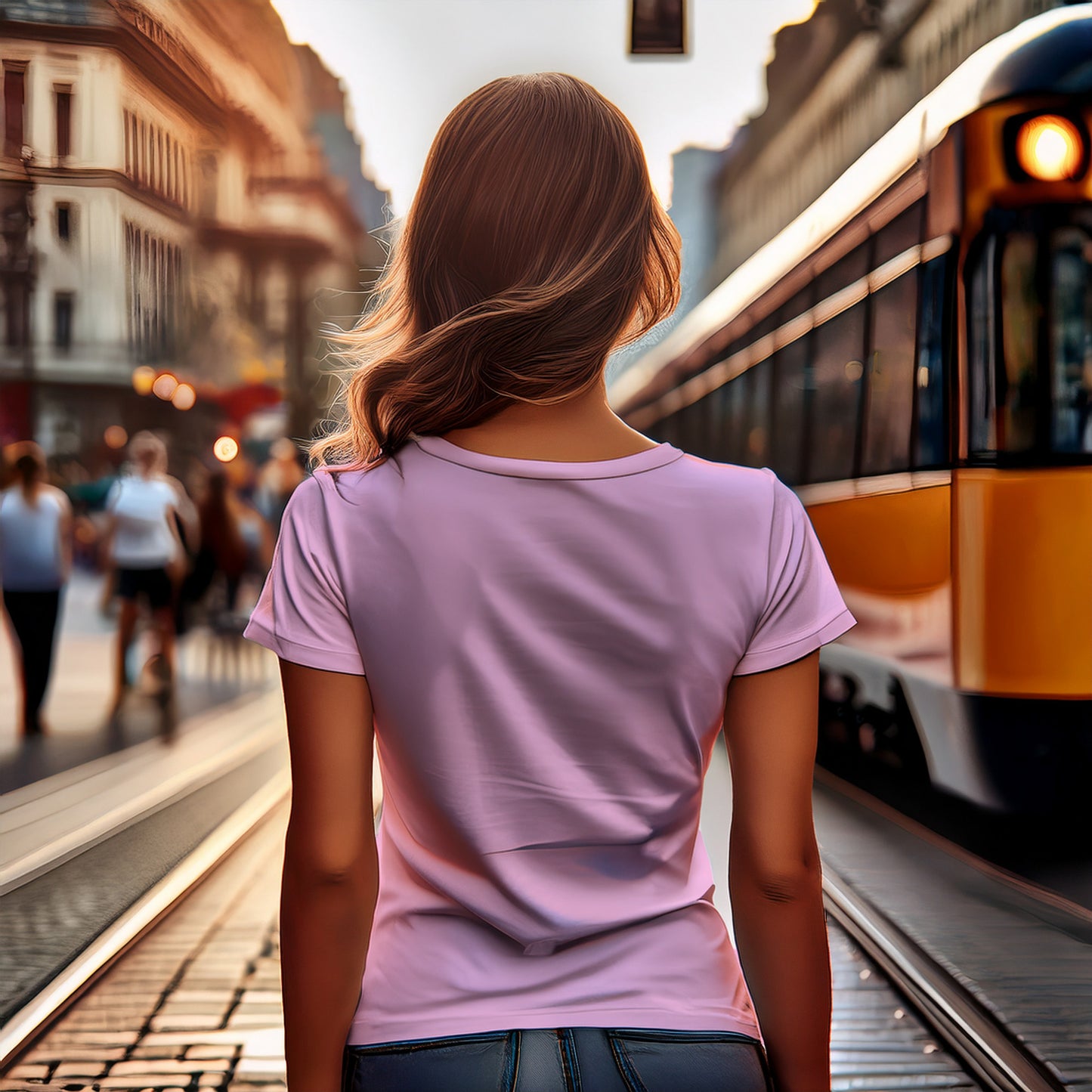 2015 Year Women T-Shirt (Light Pink)