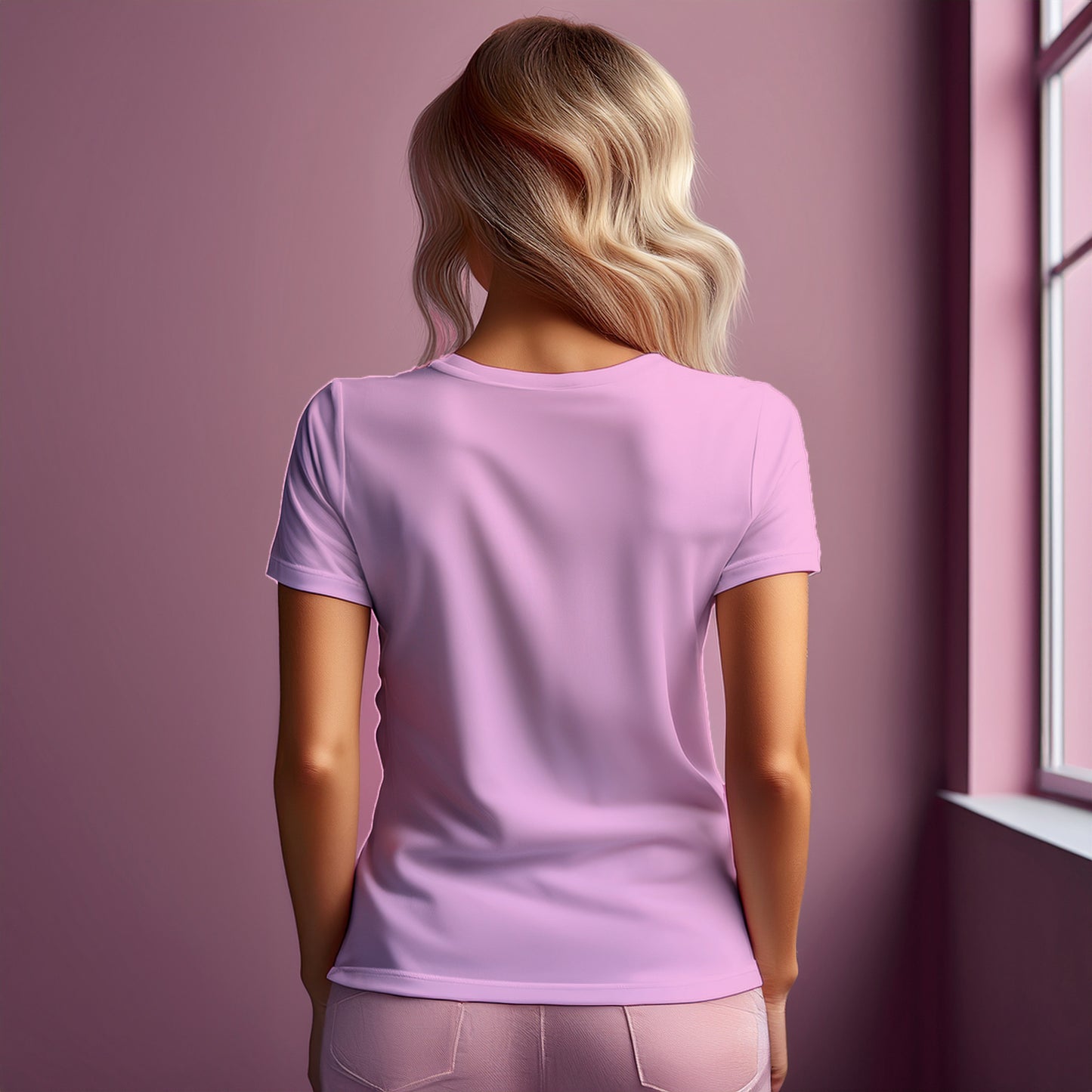 03 Number Women T-Shirt (Light Pink)