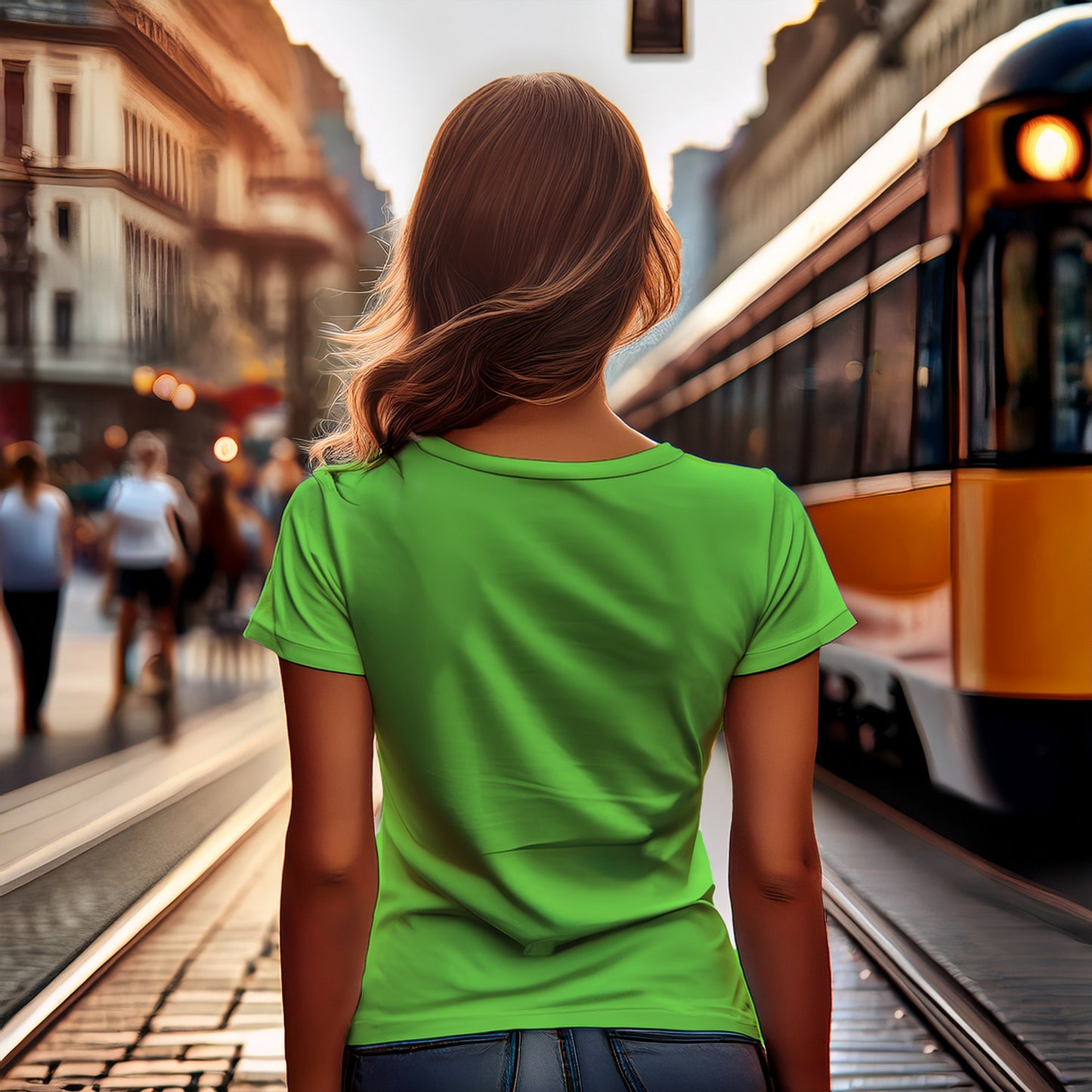 2042 Year Women T-Shirt (Liril Green)