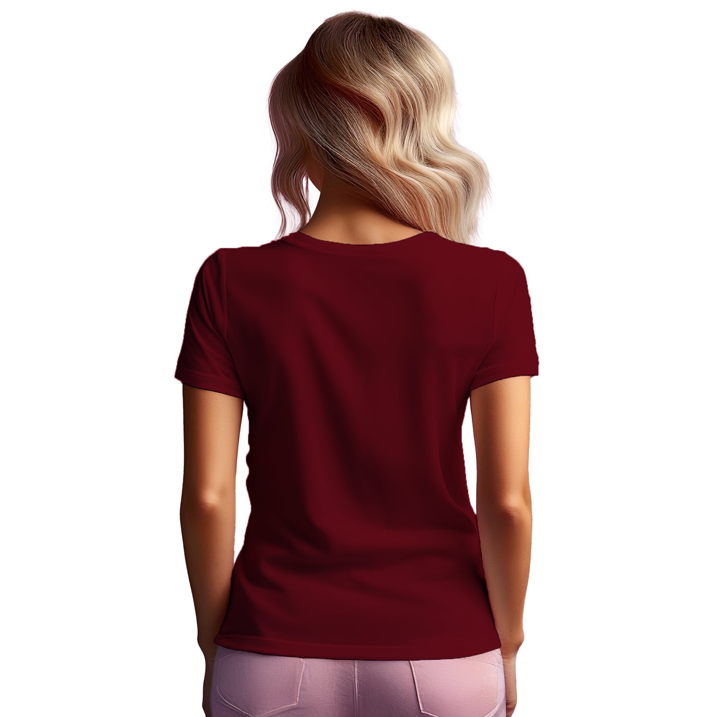 65 Number Women T-Shirt (Maroon)