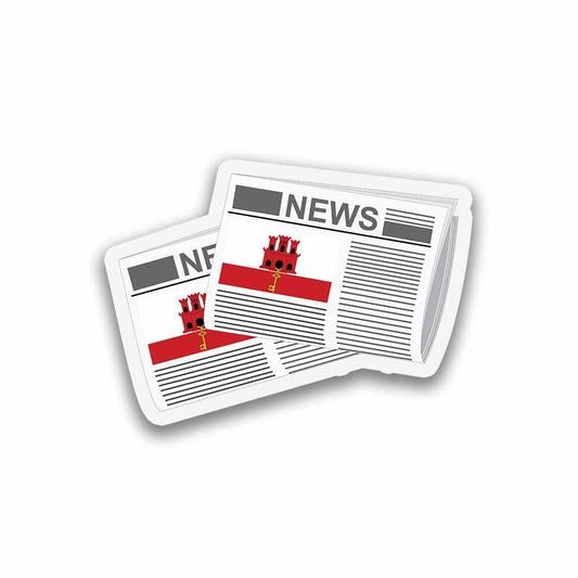 Gibraltar Newspapers Sticker & Magnet