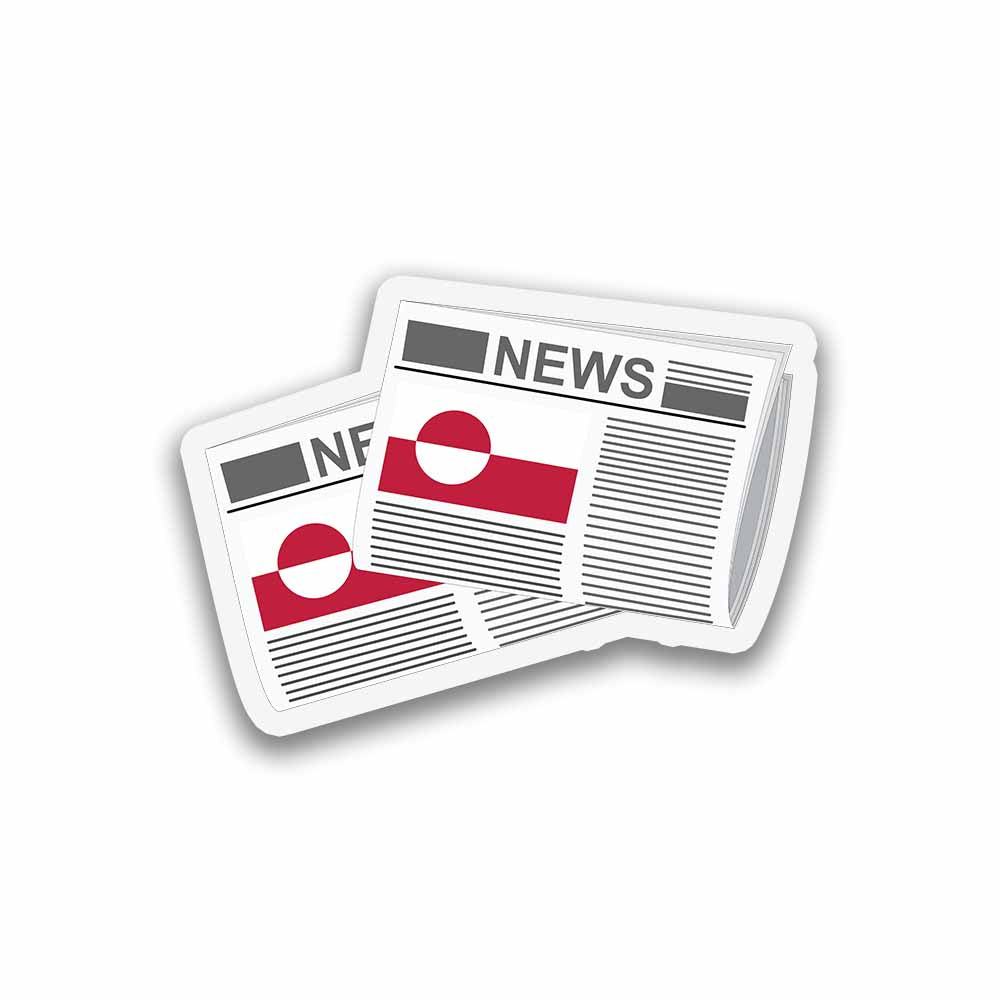 Greenland Newspapers Sticker & Magnet
