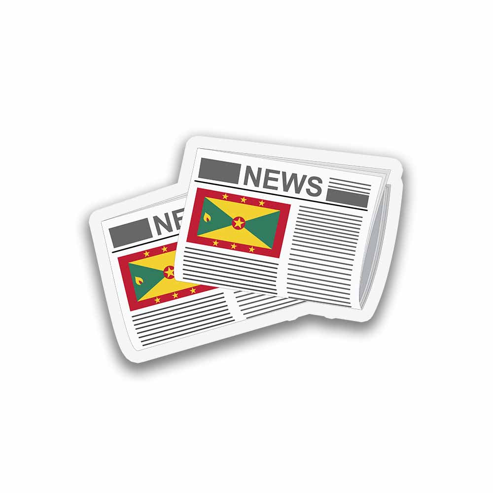 Grenada Newspapers Sticker & Magnet