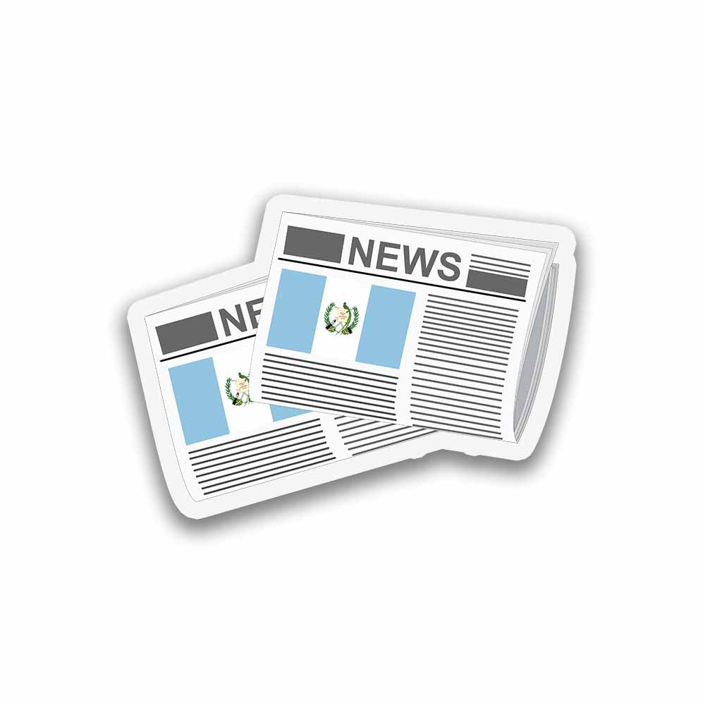 Guatemala Newspapers Sticker & Magnet