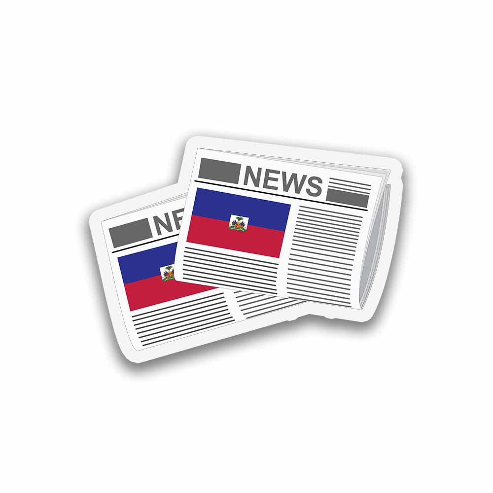 Haiti Newspapers Sticker & Magnet
