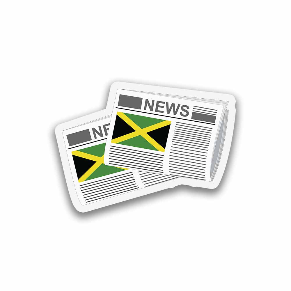 Jamaica Newspapers Sticker & Magnet