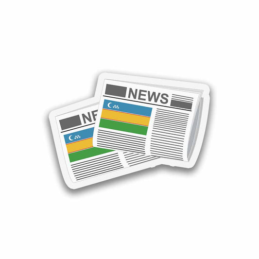Karakalpakstan Newspapers Sticker & Magnet