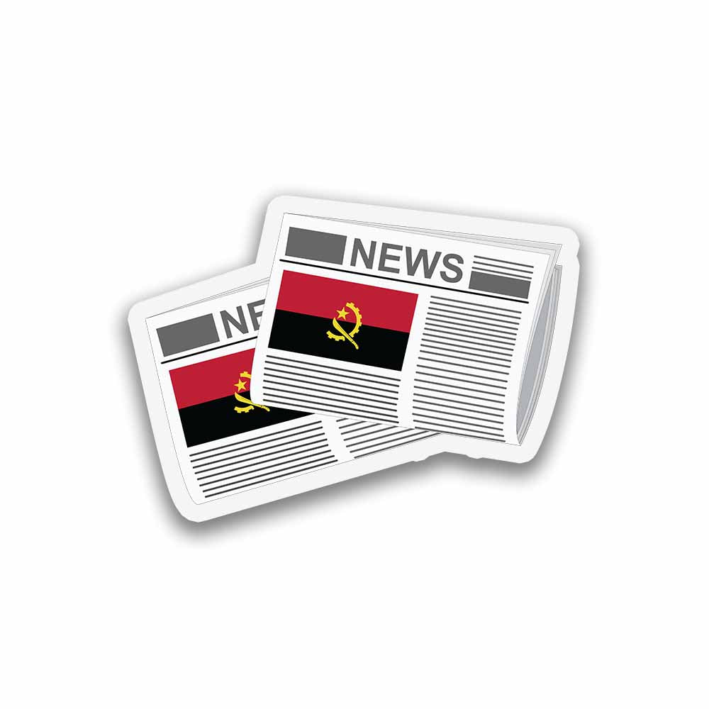 Angola Newspapers Sticker & Magnet