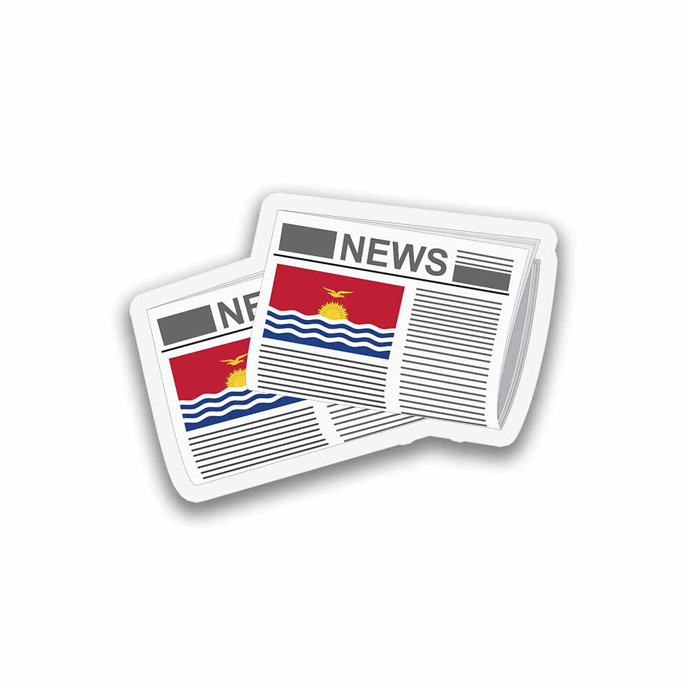 Kiribati Newspapers Sticker & Magnet
