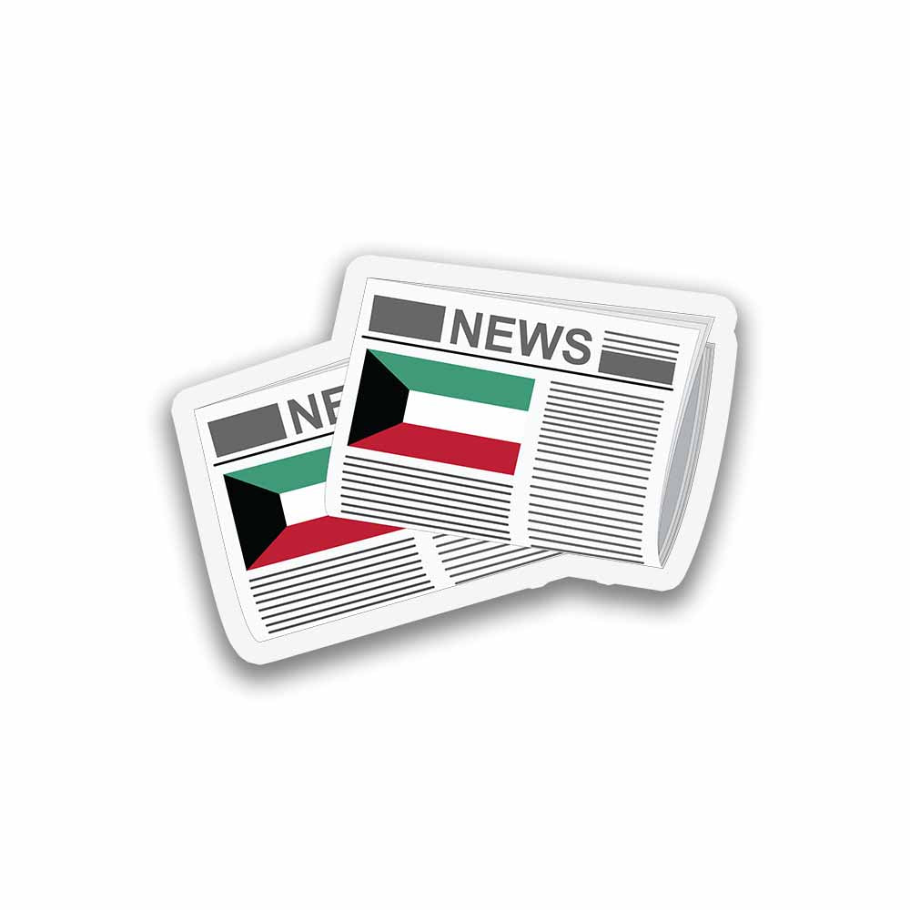 Kuwait Newspapers Sticker & Magnet