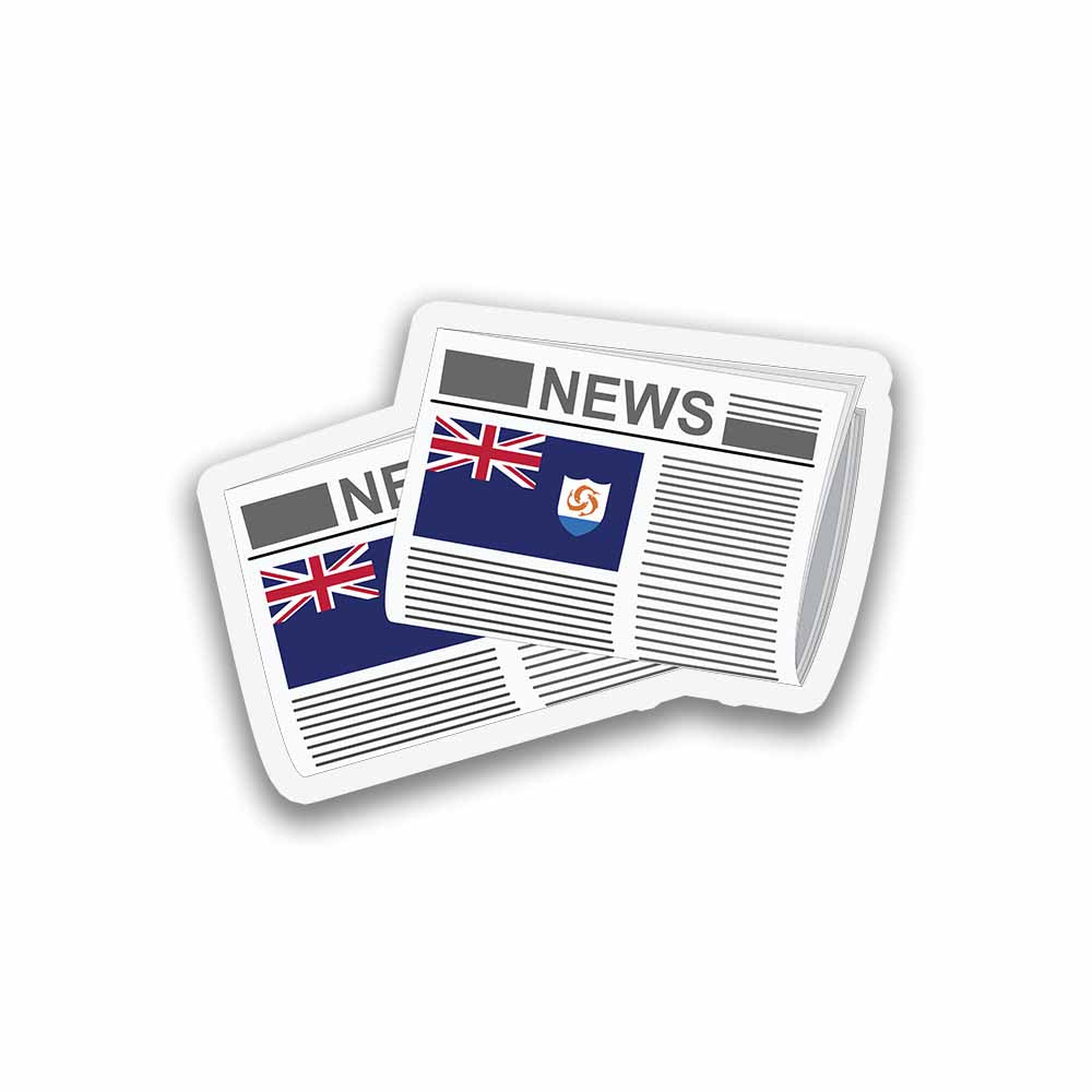 Anguilla Newspapers Sticker & Magnet