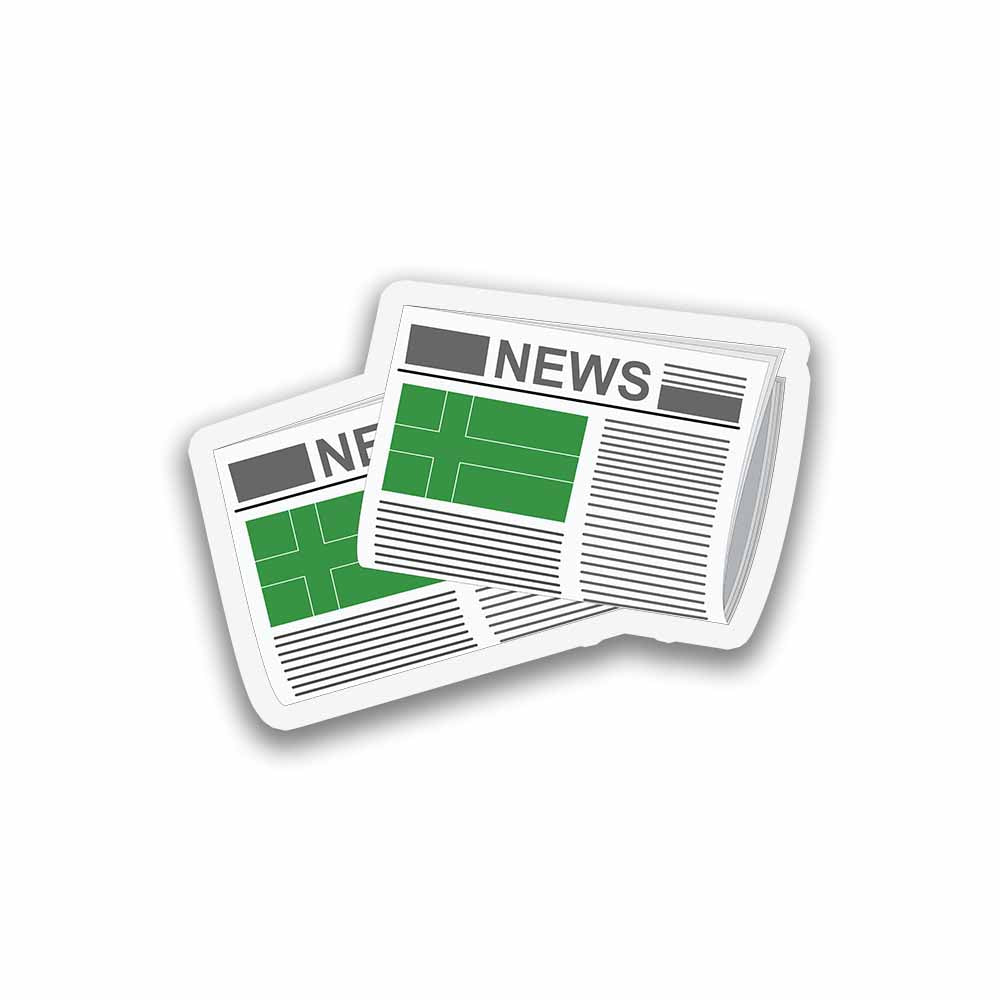 Ladonia Newspapers Sticker & Magnet