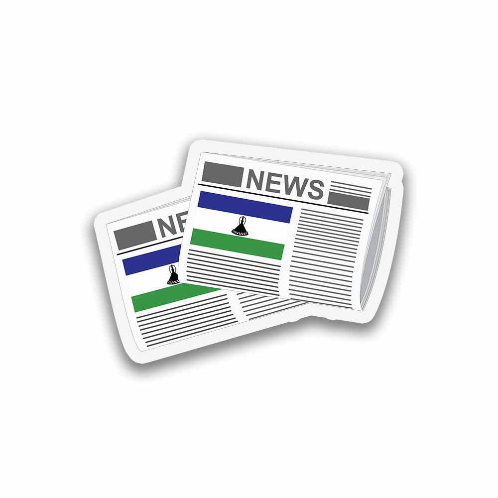 Lesotho Newspapers Sticker & Magnet