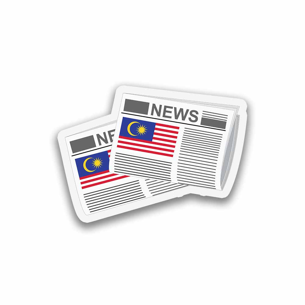Malaysia Newspapers Sticker & Magnet