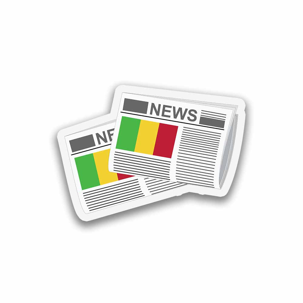 Mali Newspapers Sticker & Magnet