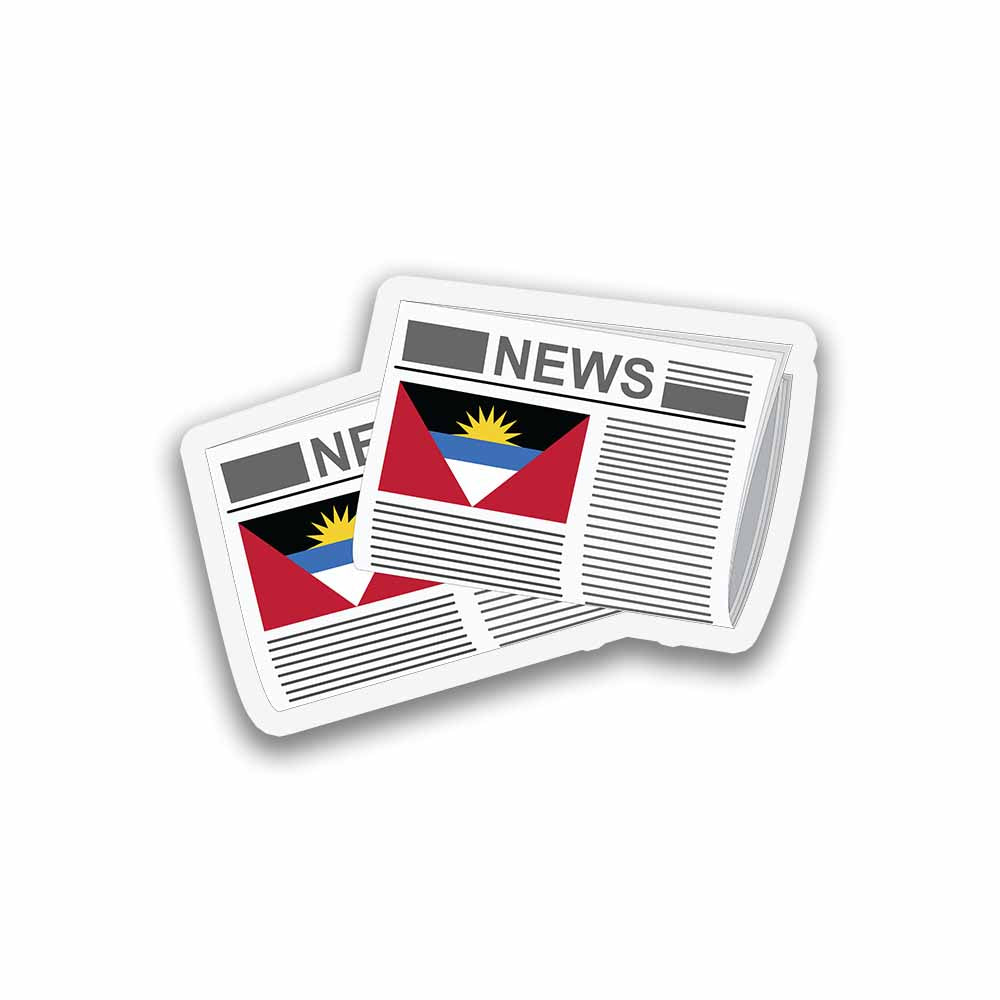 Antigua and Barbuda Newspapers Sticker & Magnet
