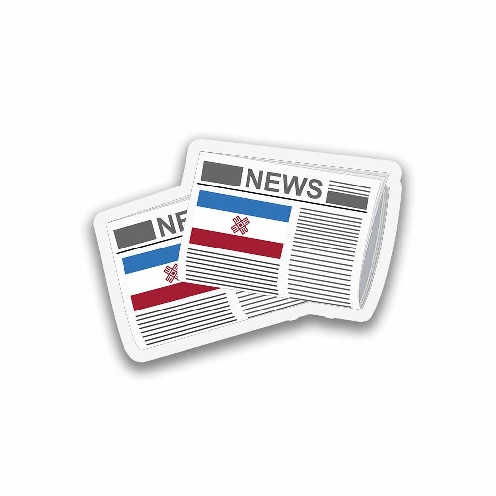 Mari El Newspapers Sticker & Magnet