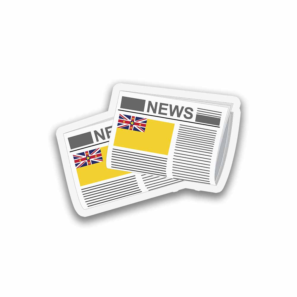 Niue Newspapers Sticker & Magnet
