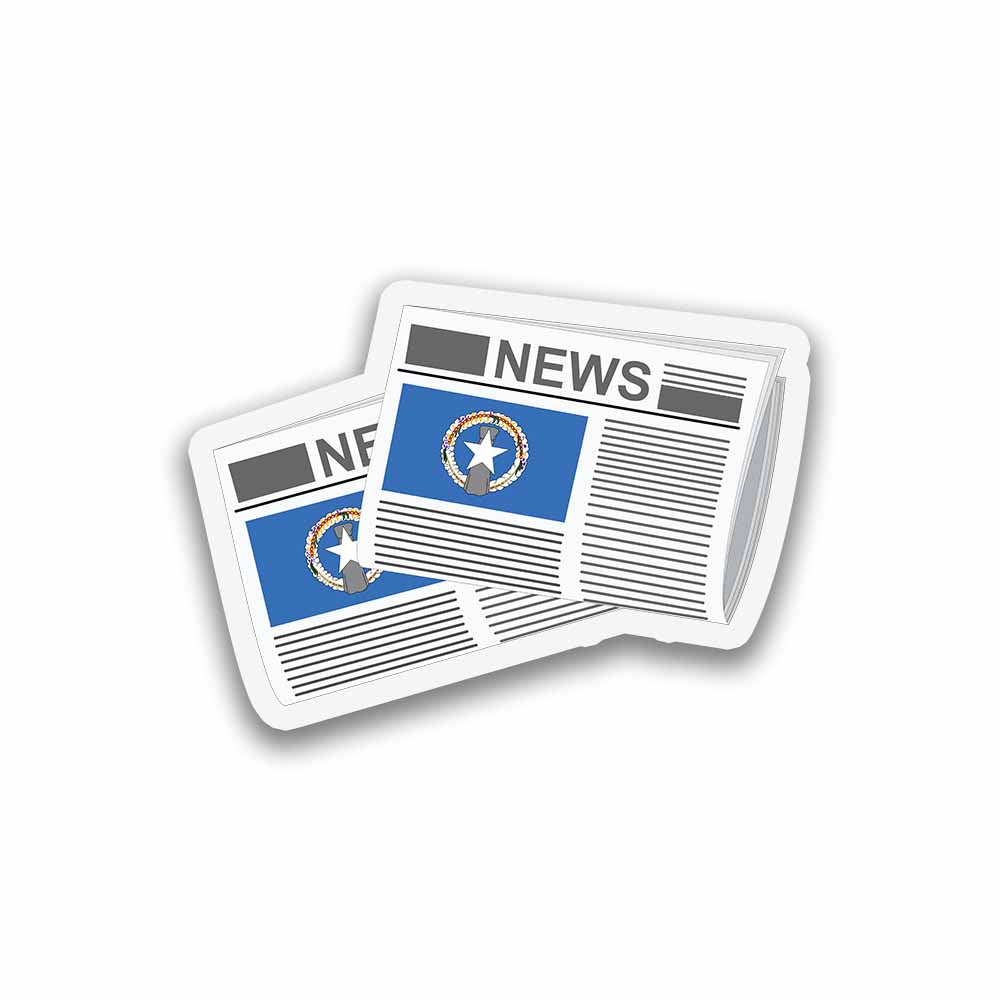 Northern Mariana Islands Newspapers Sticker & Magnet