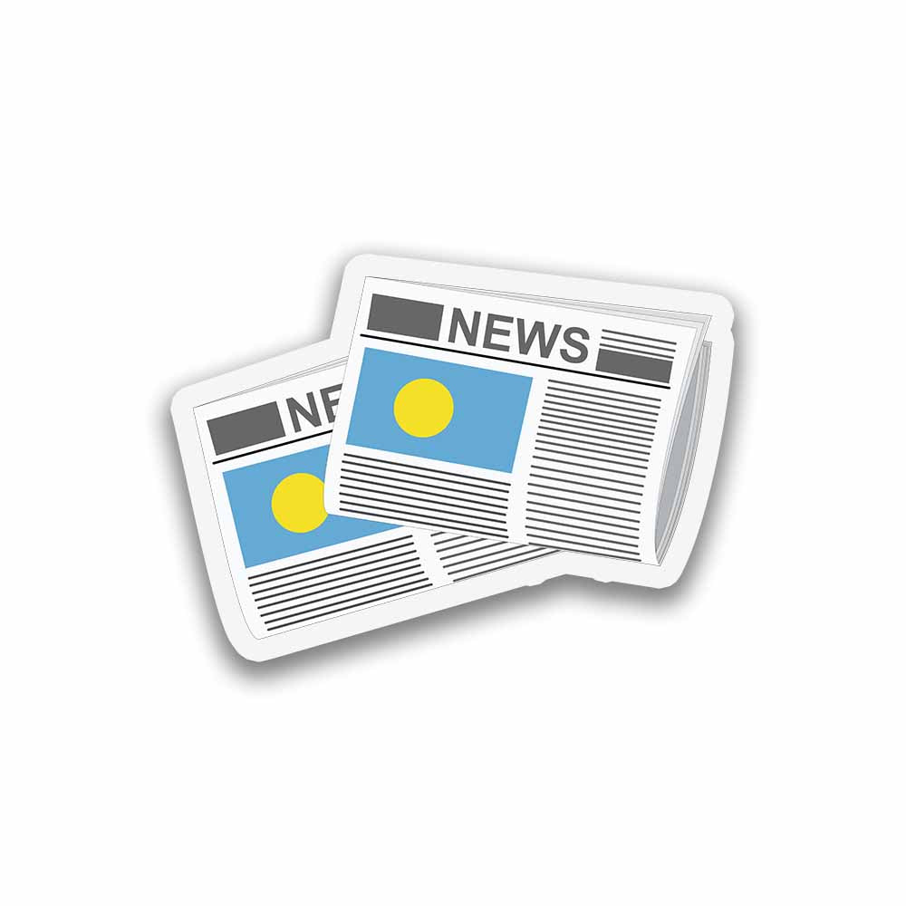 Palau Newspapers Sticker & Magnet