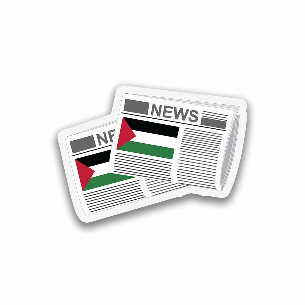 Palestine Newspapers Sticker & Magnet