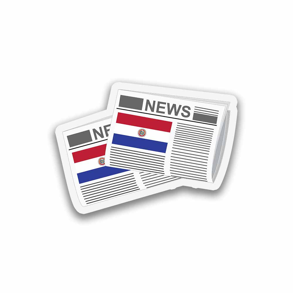 Paraguay Newspapers Sticker & Magnet