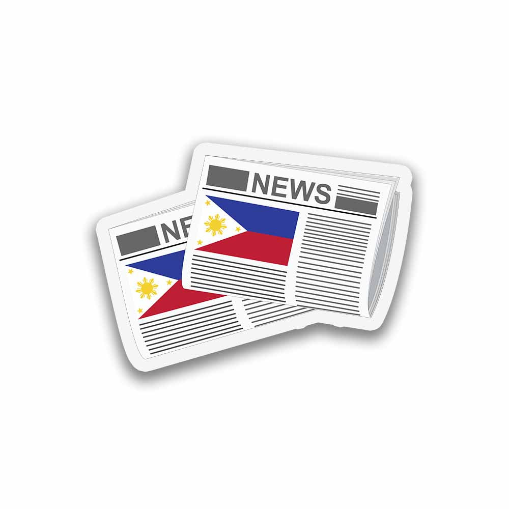 Philippines Newspapers Sticker & Magnet
