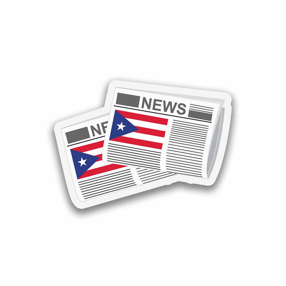 Puerto Rico Newspapers Sticker & Magnet