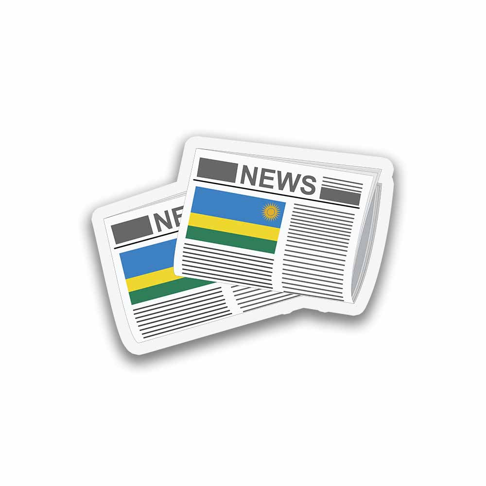 Rwanda Newspapers Sticker & Magnet