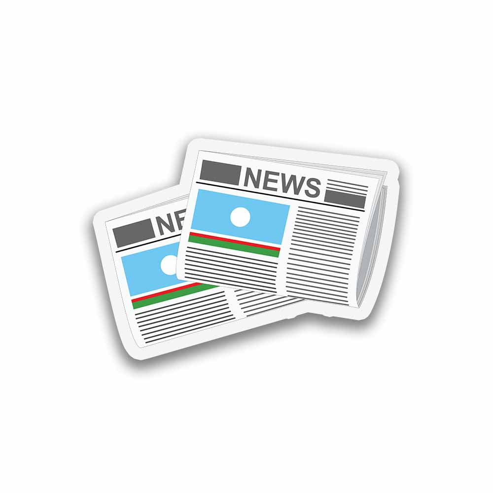 Sakha Republic Newspapers Sticker & Magnet