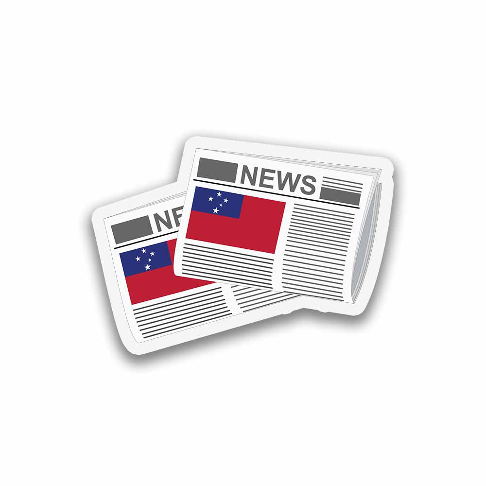 Samoa Newspapers Sticker & Magnet
