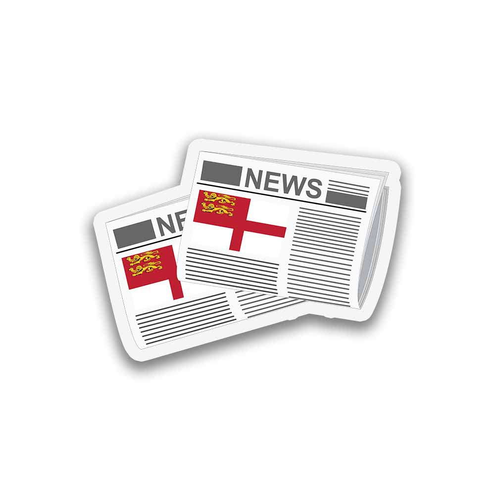 Sark Newspapers Sticker & Magnet