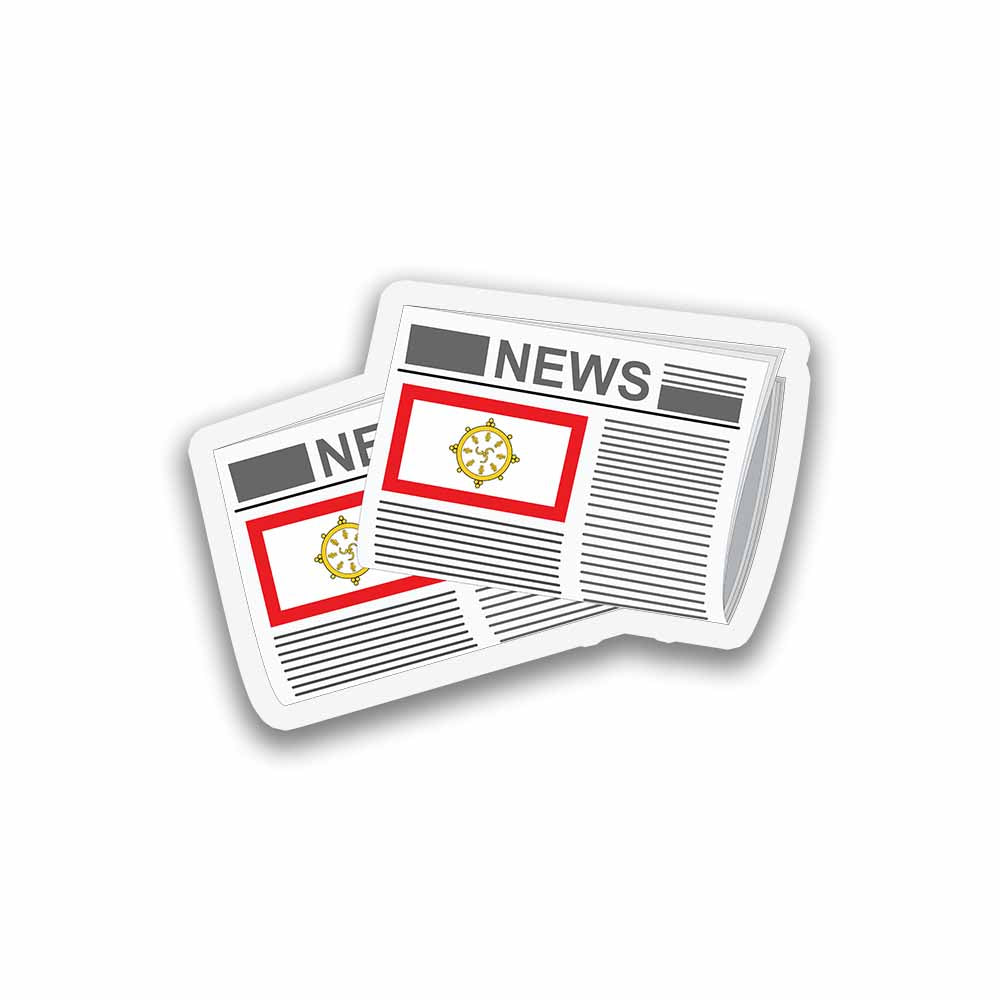 Sikkim Newspapers Sticker & Magnet