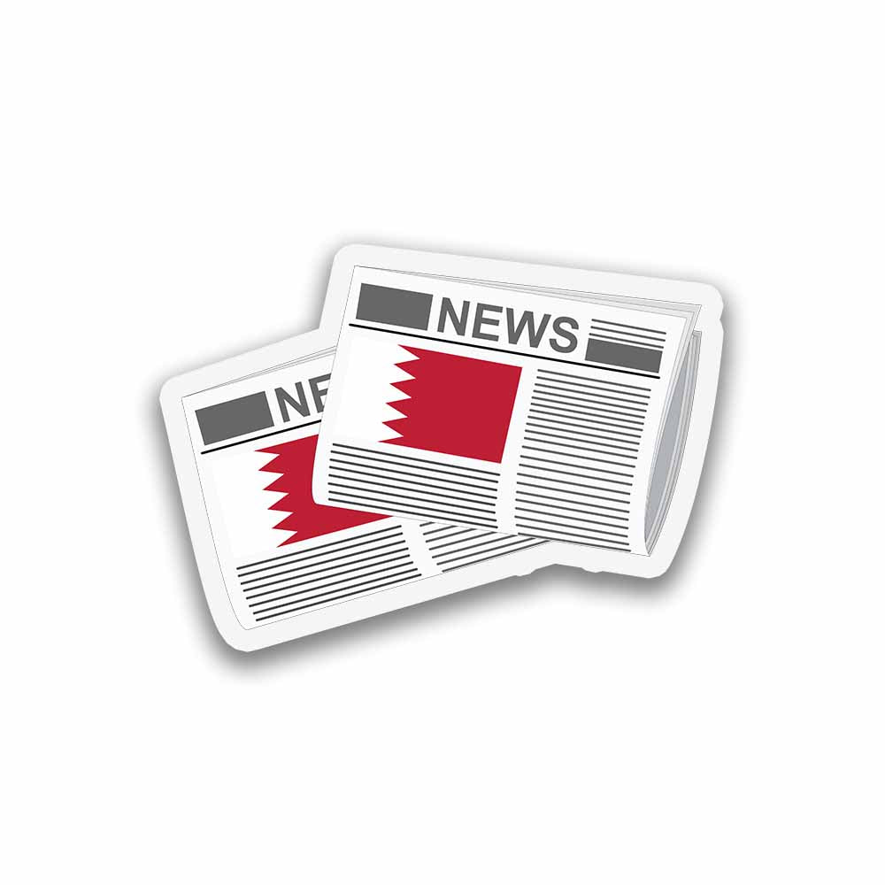 Bahrain Newspapers Sticker & Magnet