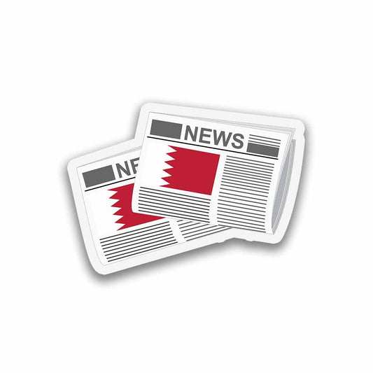 Bahrain Newspapers Sticker & Magnet