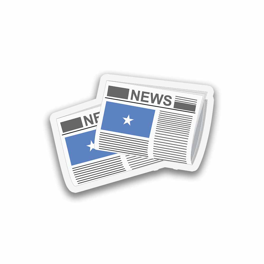Somalia Newspapers Sticker & Magnet