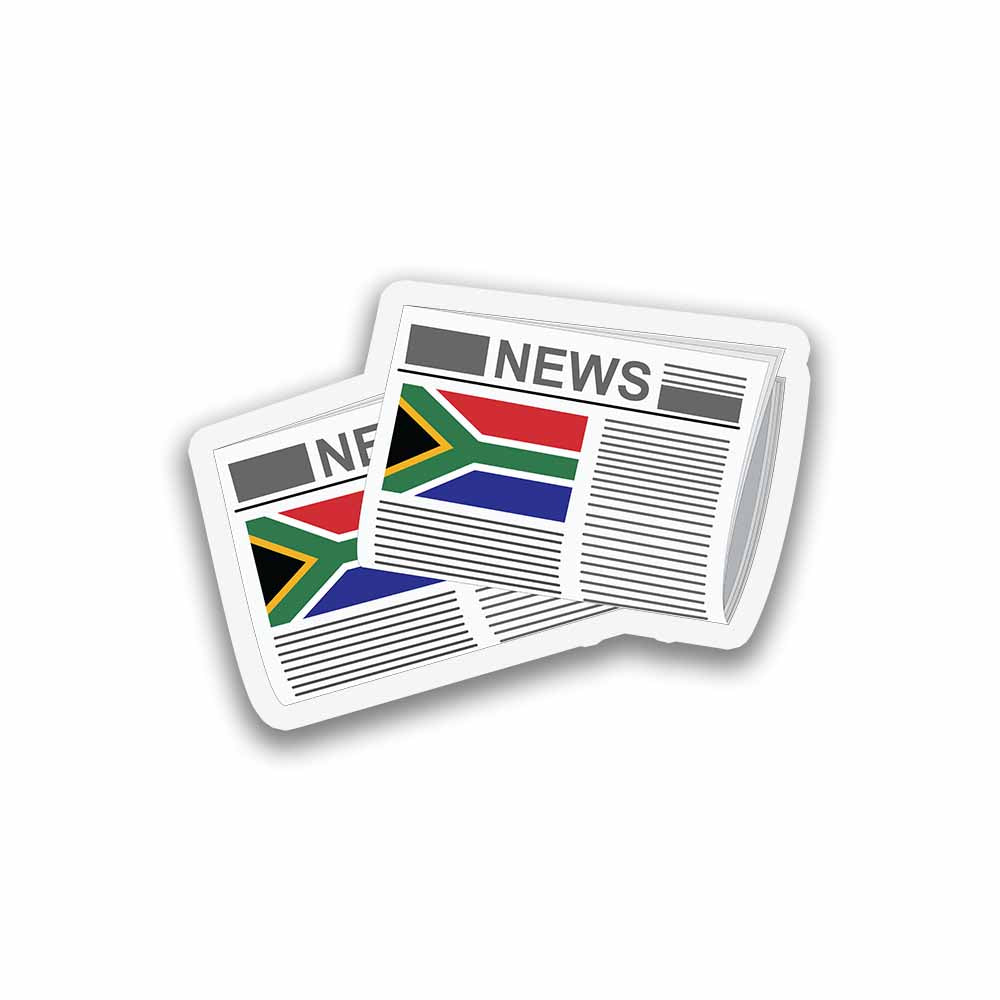 South Africa Newspapers Sticker & Magnet