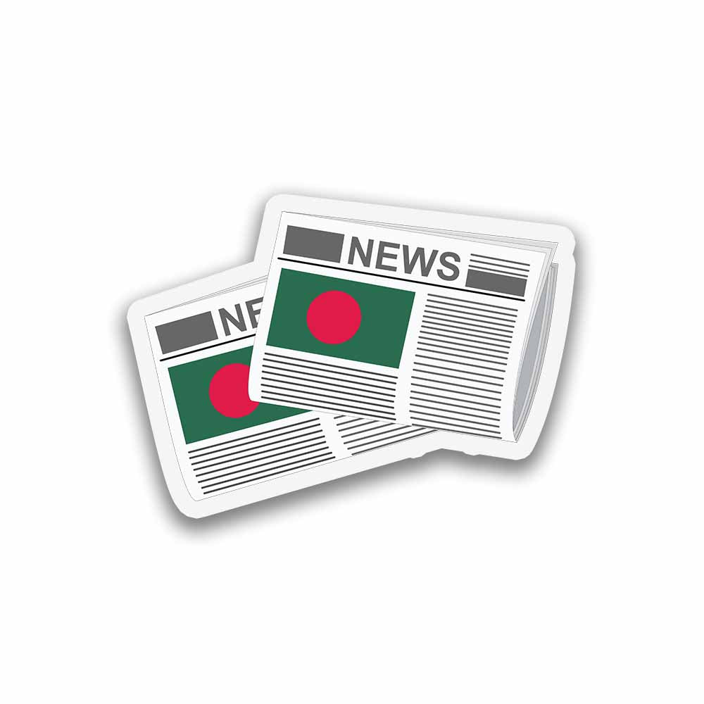 Bangladesh Newspapers Sticker & Magnet