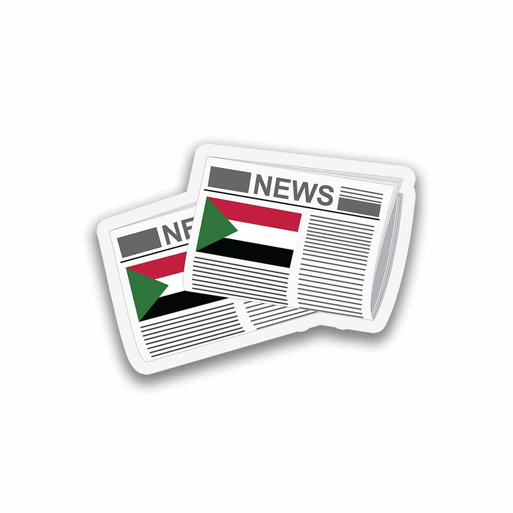 Sudan Newspapers Sticker & Magnet