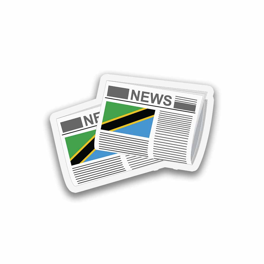 Tanzania Newspapers Sticker & Magnet