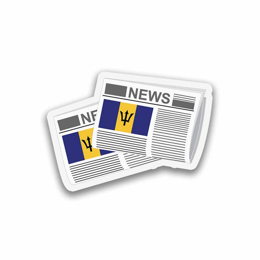 Barbados Newspapers Sticker & Magnet