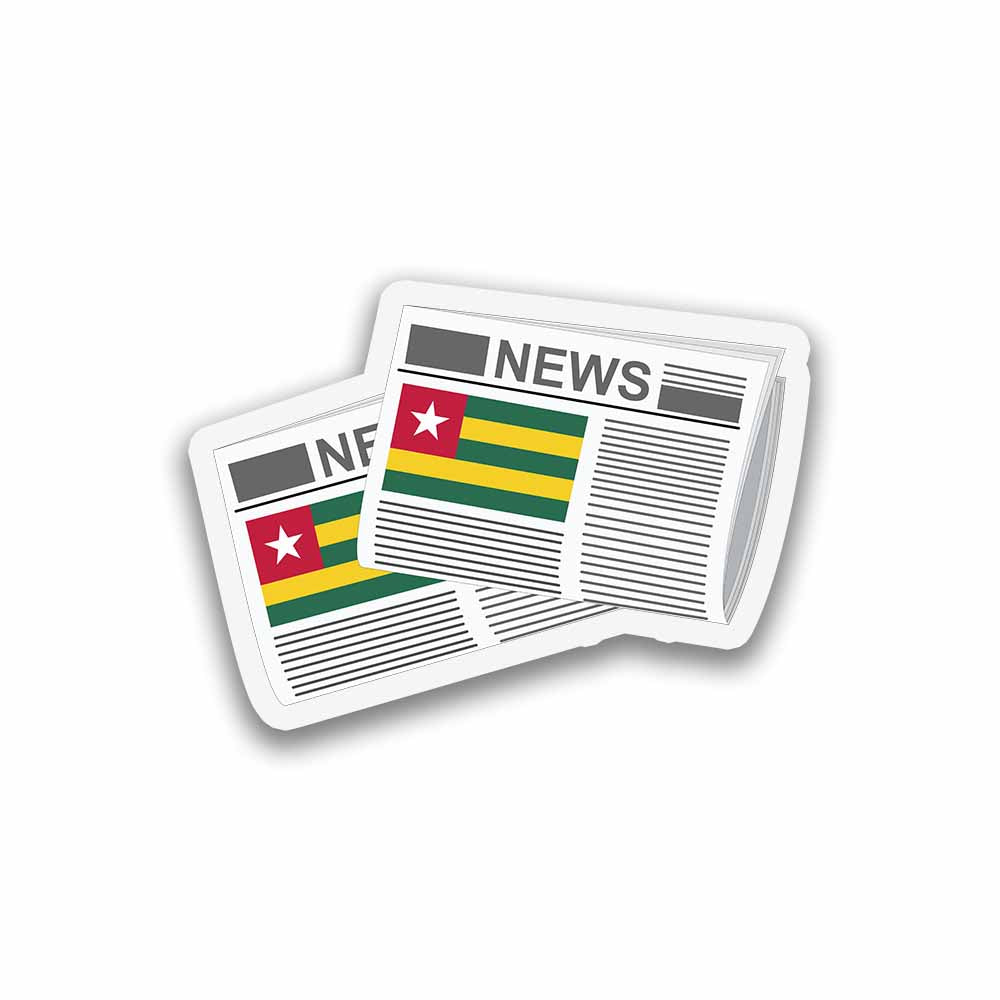 Togo Newspapers Sticker & Magnet