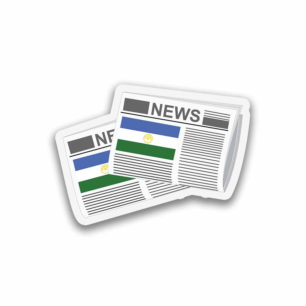 Bashkortostan Newspapers Sticker & Magnet