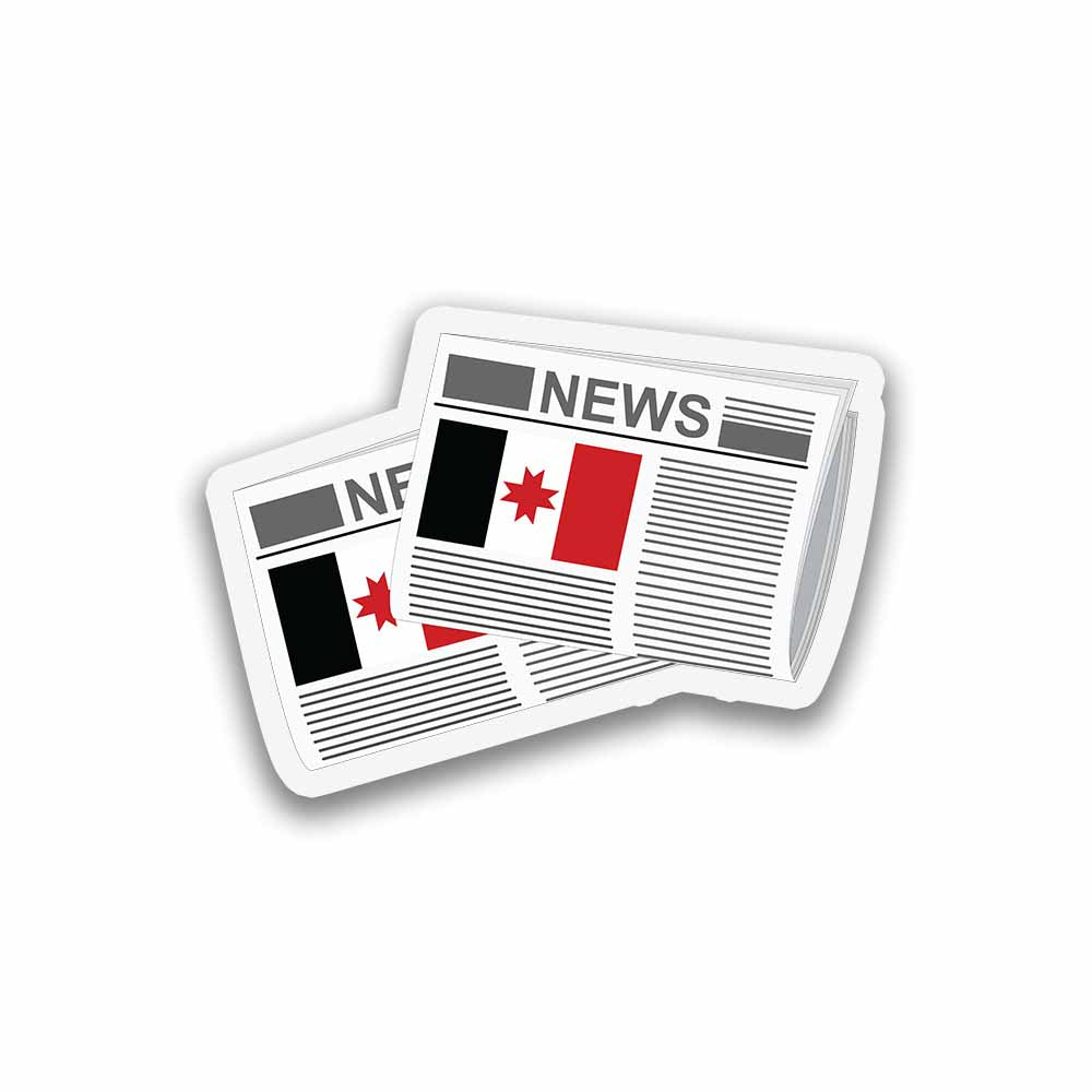 Udmurtia Newspapers Sticker & Magnet