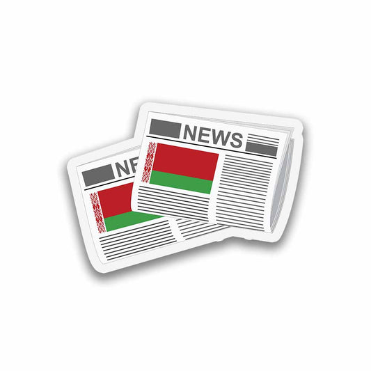 Belarus Newspapers Sticker & Magnet