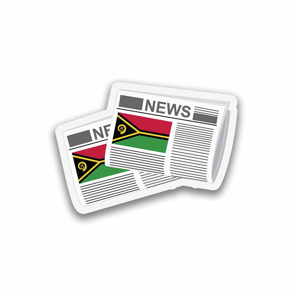 Vanuatu Newspapers Sticker & Magnet